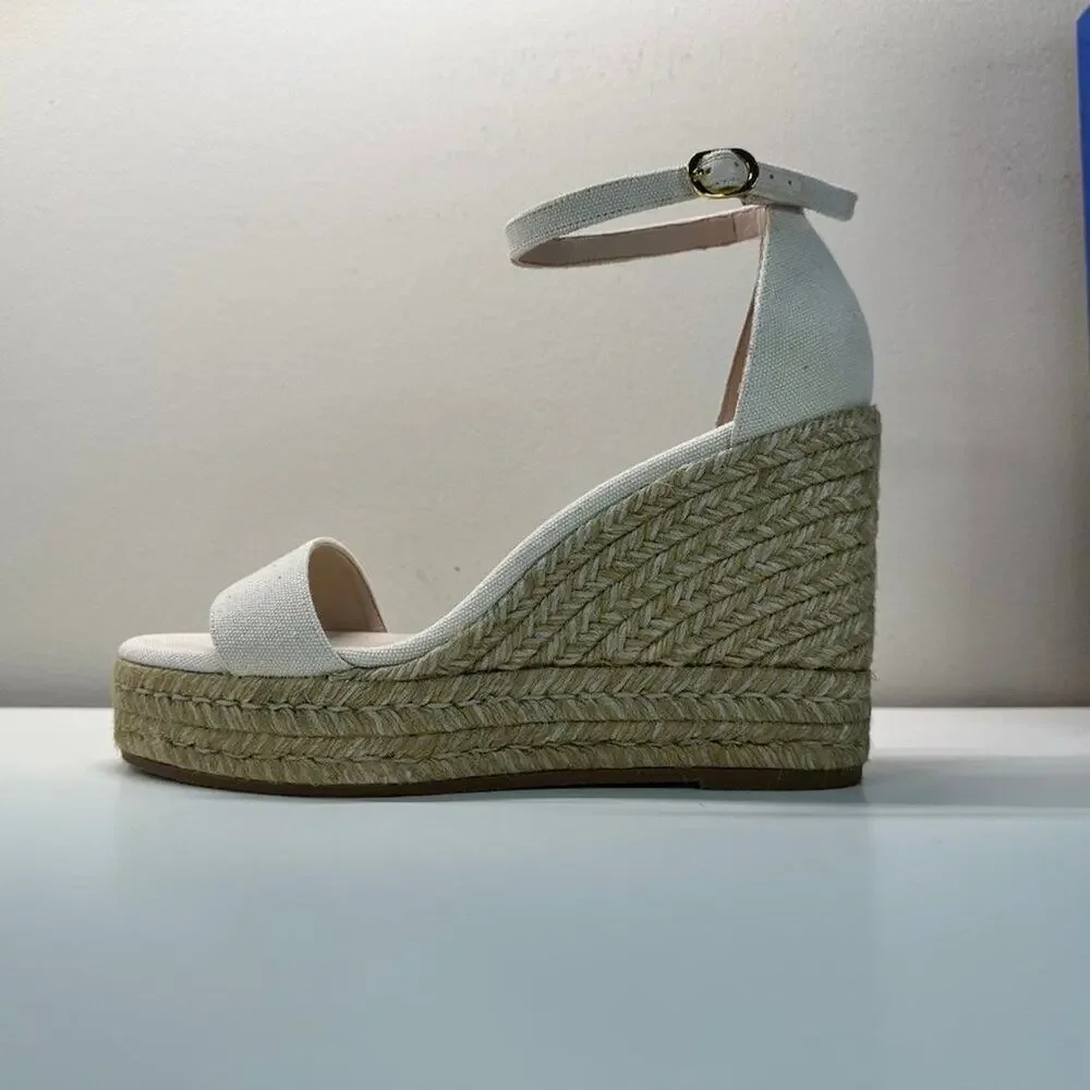 LNWB | Stuart Weitzman | Platform Sandals | Beige | Size 8.5 US